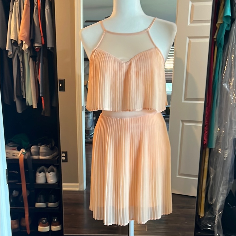 (2 for $25) Material Girl Pleated Mini Dress